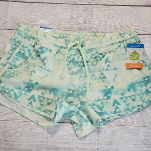 NWT Columbia Lg Green Athletic Shorts Lightweight Performance
